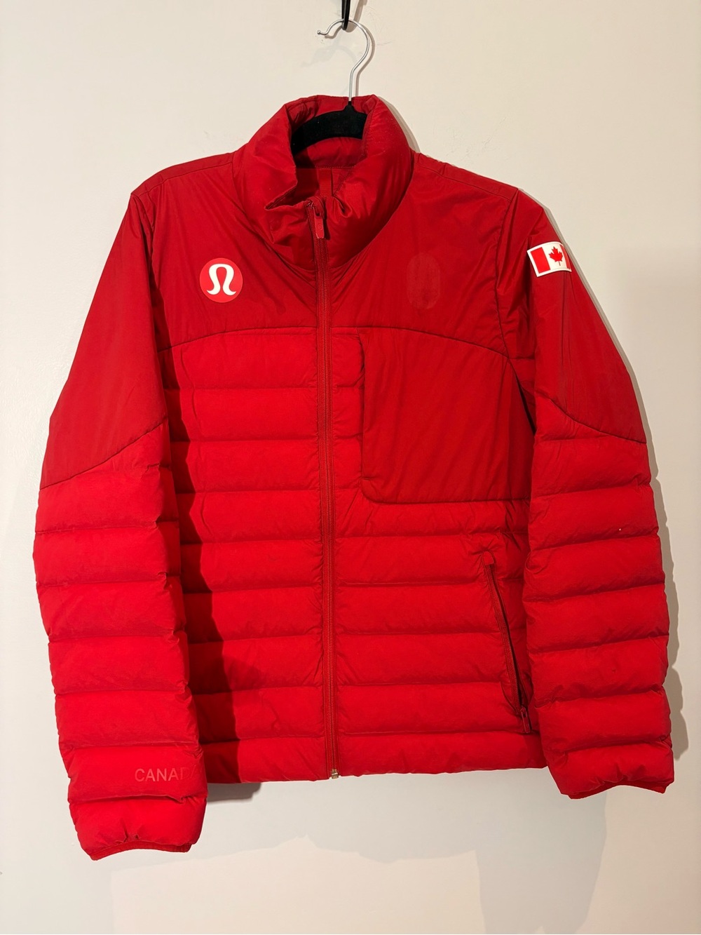 Lululemon Team Canada Red Down Puffer Jacket Canadian Olympic